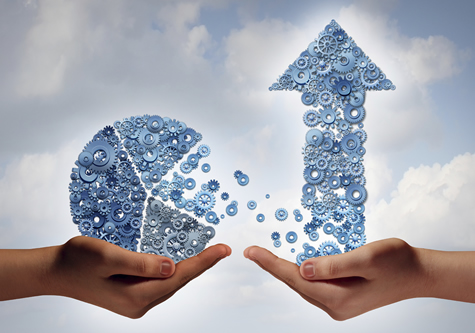 pie_chart_and_arrow_made_from_blue_cogs