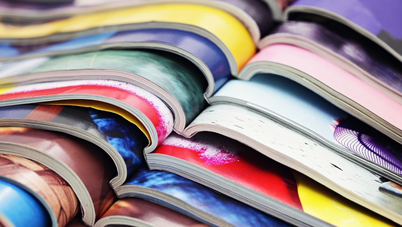 Colourful magazines