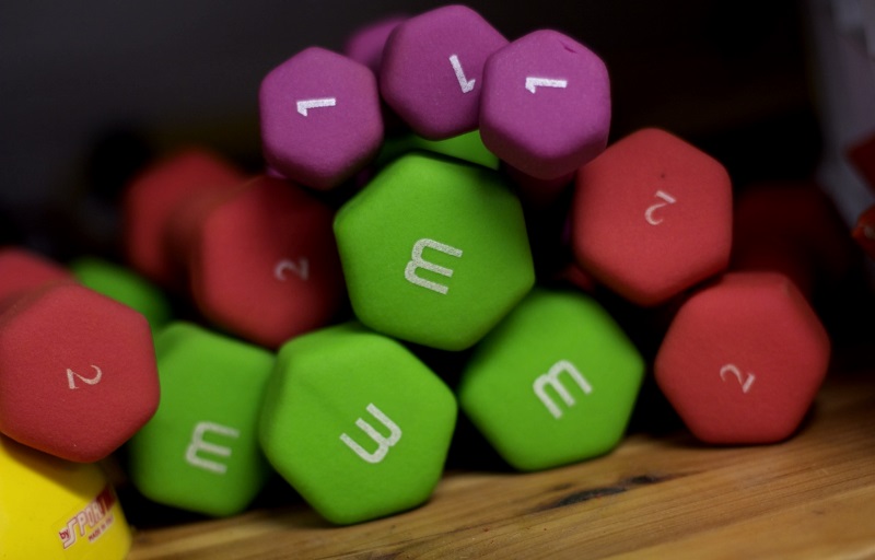 colourful weights