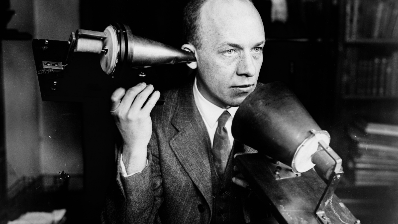Bell using the first telephone Bell using the first telephone